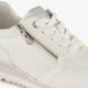 Dames sneakers met rits en veter wit