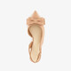 Dames slingback pumps met strik beige