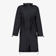 2 in 1 regenjas parka zwart