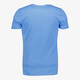 Heren T-shirt katoen ronde hals azuurblauw