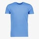Unsigned heren T-shirt katoen ronde hals azuurblauw