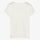 Twoday dames t-shirt wit met borduursels