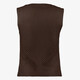 Dames gilet bruin met hartjes knopen