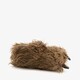 Heren pantoffels dierenpoot bruin