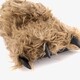 Heren pantoffels dierenpoot bruin