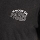 Dames T-shirt acid wash zwart met backprint