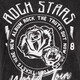 Dames T-shirt acid wash zwart met opdruk