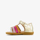 Meisjes sandalen metallic goud roze