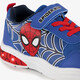 Spiderman jongens sneakers blauw met lichtjes
