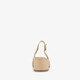 Dames slingback pumps beige