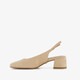 Dames slingback pumps beige