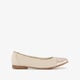 Dames ballerina's beige goud