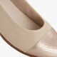 Dames ballerina's beige goud