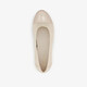 Dames ballerina's beige goud
