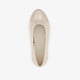 Dames ballerina's beige goud
