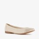 Dames ballerina's beige goud