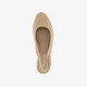 Dames slingback pumps beige