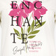Dames T-shirt met opdruk wit
