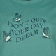 Dames T-shirt met opdruk groen