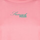 Dames T-shirt met backprint roze