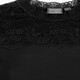 Dames singlet met kant zwart