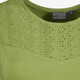 Dames top met kapmouwtjes groen