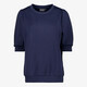 Dames top met halflange mouwen blauw