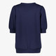 Dames top met halflange mouwen blauw