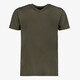 Unsigned heren T-shirt katoen V-hals groen