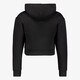 Cropped meisjes sport hoodie zwart