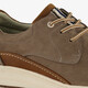 Leren heren veterschoenen beige bruin
