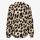 Dames blouse met panterprint beige zwart