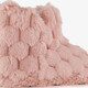 Dames pantoffels hoog roze