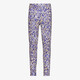 Meisjes sportlegging met print paars geel
