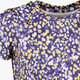 Meisjes sport T-shirt met print paars geel