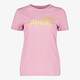 ESS Metallic No. 1 Logo dames sport T-shirt roze