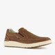 Hush Puppies suede heren instappers cognac