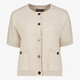 Dames vest met korte mouwen beige