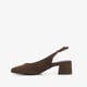 Dames slingback pumps chocoladebruin