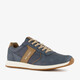 Heren sneakers blauw bruin