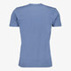 Heren T-shirt katoen V-hals blauw