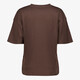 Oversized dames T-shirt bruin