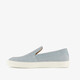 Suede heren instappers lichtblauw