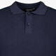 Gebreide heren polo donkerblauw