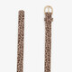 Riem meisjes met luipaardprint bruin