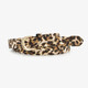 Riem dames met luipaardprint gevlochten bruin