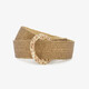 Dames riem met luipaard details bruin
