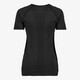 Seamless dames sport T-shirt zwart