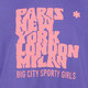 Cropped meisjes sport T-shirt paars