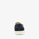 Suede heren instappers donkerblauw